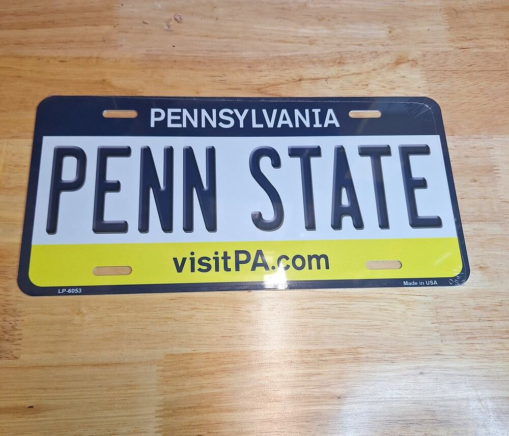 NCAA Penn State Metal License Plate Univ Nittney Lions Auto Truck Sign New PA
